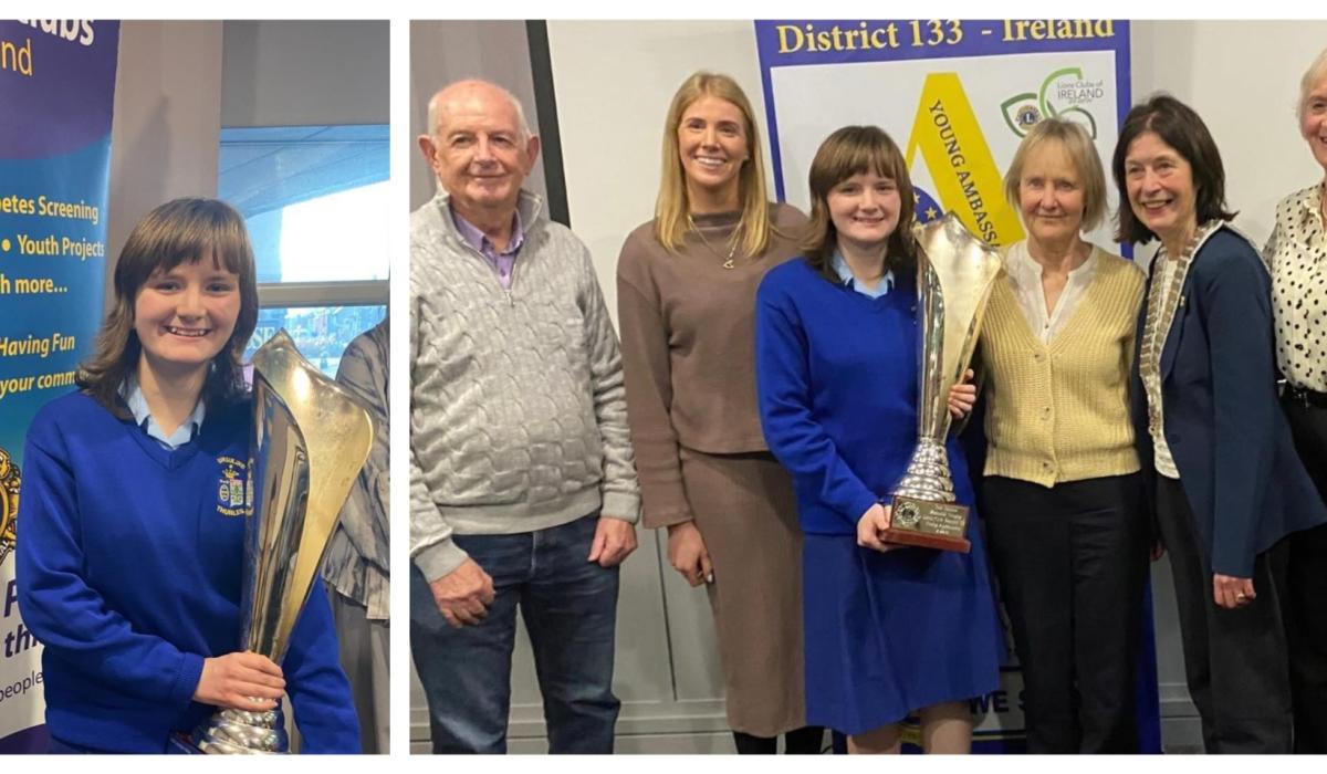 Tipperary student wins Lions Club of Ireland Young Ambassador of the 21st Century