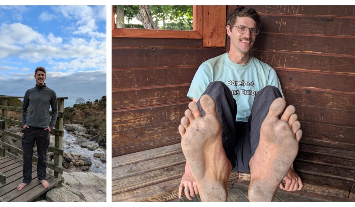 Barefoot Across Europe - Eamonn Keaveney nears the end of his 6,000km odyssey