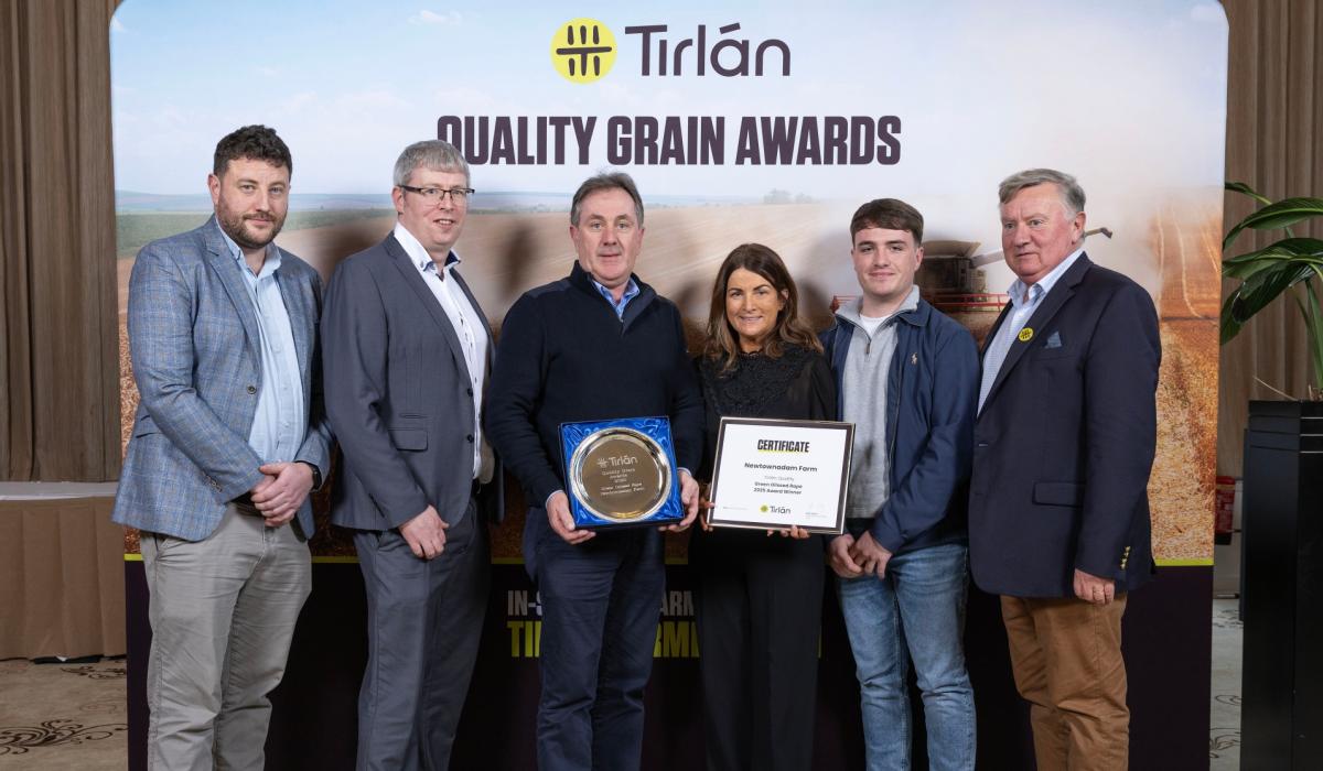 Tipperary farming couple honoured at Tirlán Quality Grain Awards