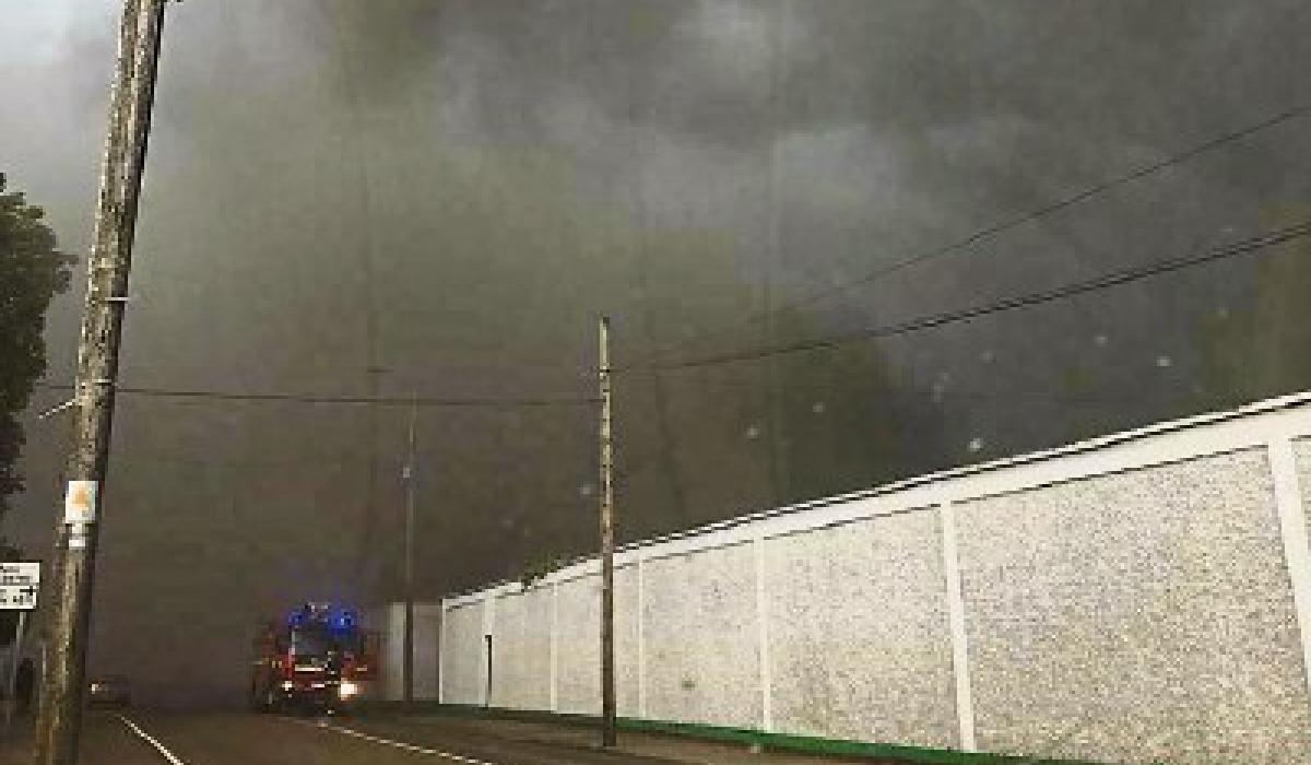 Tipperary fire service dealing with major blaze at old meat factory in Irishtown, Clonmel