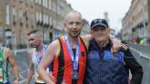 PICTURE: Proud moment Tipperary man celebrates finishing Dublin Marathon with father