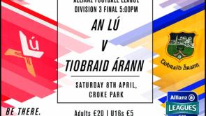 WIN - Tipp v  Louth Allianz Football League Final Tickets