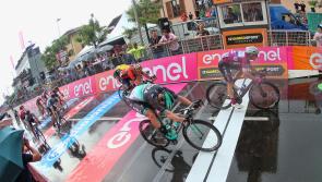 Sam Bennett second in thrilling sprint at Giro d'Italia