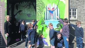 Georgina designs magnificent mural in Templemore school