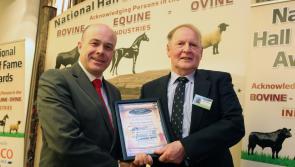 Clonmel man presented with Charolais Cattle Society Hall of Fame Award