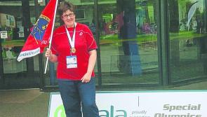 Olivia flies the flag for Sologhead at Special Olympics