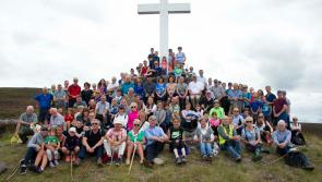 Locals and visitors made their way to Holy Year Cross on Slievenamon