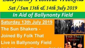 Top musical acts headline Ballynonty Community Festival next weekend