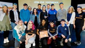 Céim Eile at Templemore College receive award for smoking prevention  film