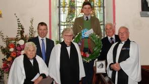 Harvest Thanksgiving and rededication of stained glass window in Dunkerrin Church