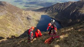 SEMRA called to rescue sheep dog stuck on the Comeragh Mountains