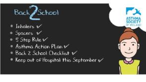 Asthma Society’s Back2School checklist 