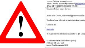 ALERT: Gardaí issue scam warning over latest phishing email doing the rounds 