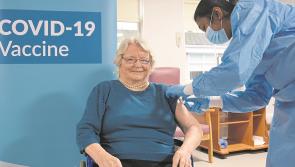 85 year old Nora is first for Covid vaccine in Rocrea's Dean Maxwell