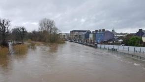 WARNING: Flooding in Clonmel - river levels up considerably - two bridges now impassable