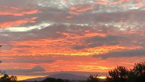 Alone, All Alone - Stunning photograph of sunset over Tipperary's iconic Slievenamon