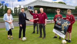 Boost for a Tipperary soccer club with Texaco Support for Sport cheque presentation