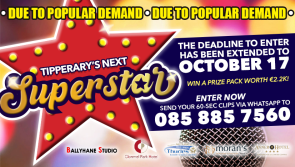 Just a few days left! Deadline extended to enter Tipp's Next Superstar talent search