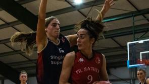 Tipperary players in action in MissQuote.ie women's basketball league