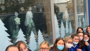 Ursuline, CBS and Stakelums collaborate on Christmas window
