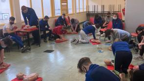 CPR training at St Joseph's College Borrisoleigh