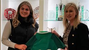  Rugby star, Dorothy Wall returns to the Presentation Thurles 