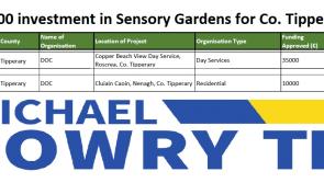 €45,000 to Develop Sensory Gardens in Roscrea and Nenagh – Lowry
