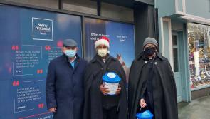 WATCH: The Black Santa Appeal at Market Square, Nenagh today