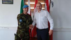 Huge honour as Loughmore soldier welcomes An Taoiseach to the Lebanon
