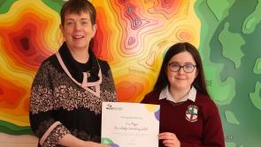 Our Lady's Templemore student receives special recommendation  for An Post Brain Busters Competition