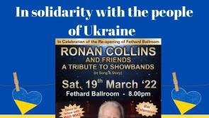 Proceeds of celebratory reopening concert at Fethard Ballroom to go to Ukrainian relief campaign