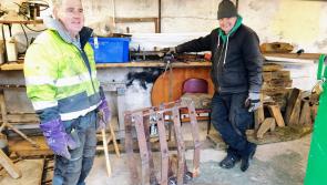 Salvaged 200-year-old metal from Carrick church roof transformed into Blacksmith sculpture 