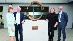 Symbolic presentation to Peter Byrne on retirement as CEO of FRS Network 