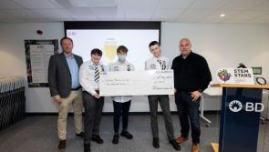 Col&aacute;iste Mhuire Co-Ed in Thurles receives Special Commendation at BD STEM STARS awards
