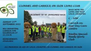 Two Tipperary Lions clubs to host charity walk on Suir Blueway next week 