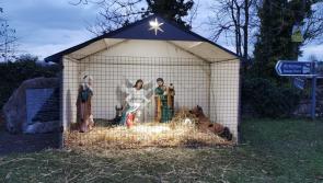 Blessing of the nativity crib in  Newcastle