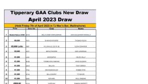 WINNER ALL RIGHT: Tipp GAA clubs draw top prize goes south this time 