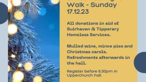 Date is announced for the night time walk in Upperchurch this Christmas time!