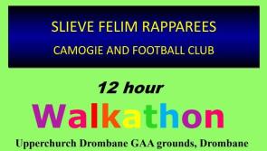 Slieve Felim Rapparees counting the kilometres today as their 'Walkathon' fundraiser gets underway 