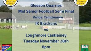 Mid Tipperary titans clash later on under Tuesday night lights 
