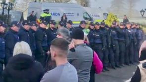 BREAKING: Asylum seekers arrive at Racket Hall Hotel in Roscrea as gardaí tackle protestors