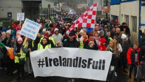 PICTURES: 'Ireland is full' say Roscrea protesters as locals rally over weekend