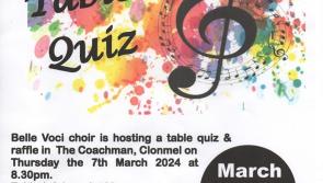 Tipperary choir to host table quiz