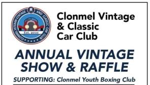 Vintage car club to hold annual show in Tipperary