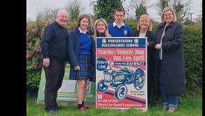 Tipperary Tractor/Vehicle Run for ‘Heart to Hand’ Foundation on Sunday, April 14