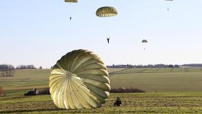 Two members of Defence Forces injured upon landing after parachute display