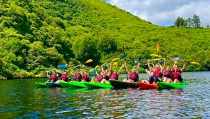 Summer weekend kayaking returns to  scenic mountain lake near Tipperary village 