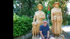 Chainsaw sculptor Will Fogarty creates heritage sculptures to celebrate Tipperary women