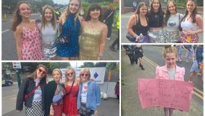 PICTIÚIR: Lucht leanúna Taylor Swift ag baint suilt as an atmaisféar roimh gigeanna Staidiam Aviva