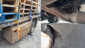 Defective lorry with dangerous load removed from the motorway by Gardaí